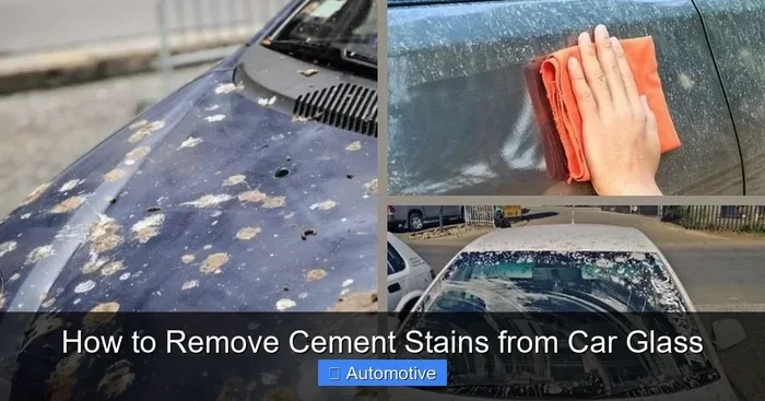 How to Remove Cement Stains From Car Glass Quickly